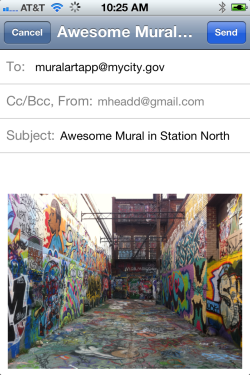 Crowdsourcing art locations with e-mail apps Crowdsourcing art locations with e-mail apps