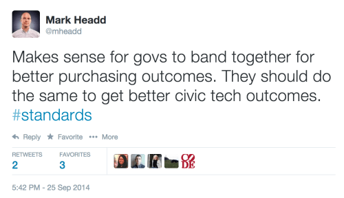 open data standards tweet